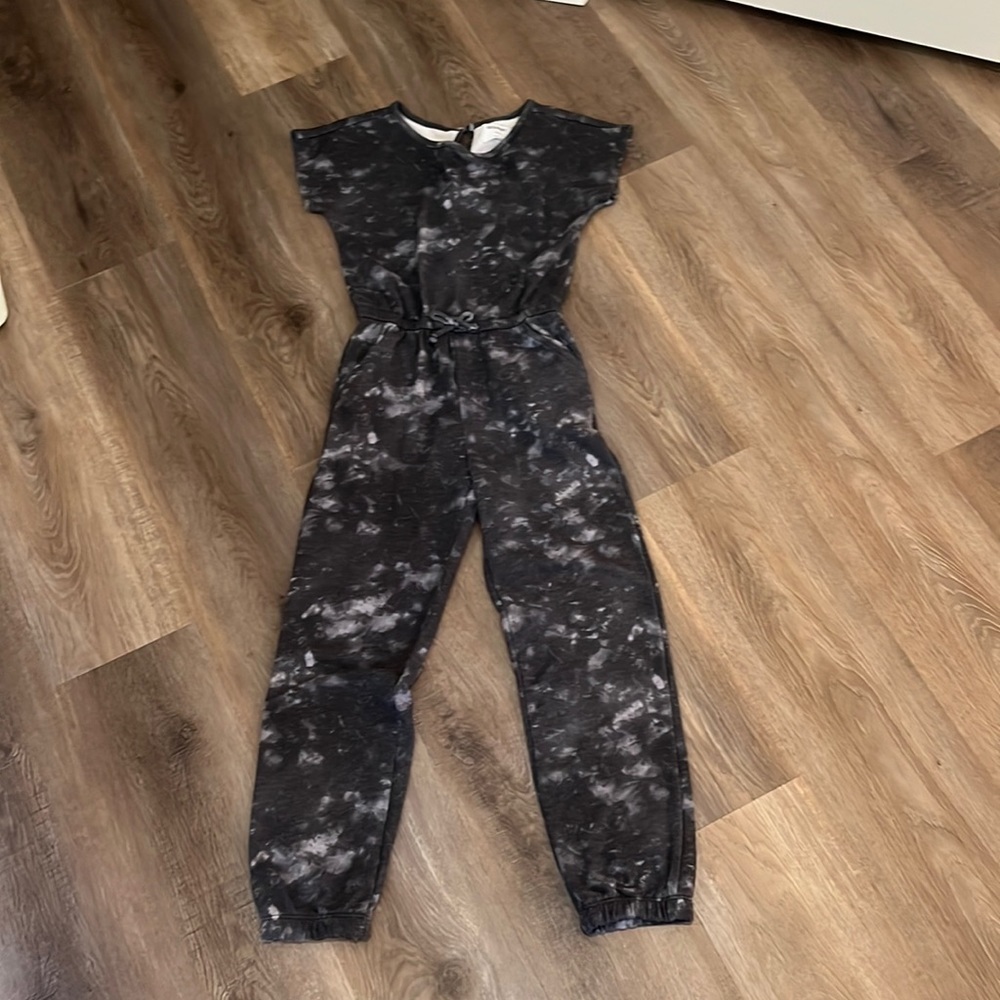 Black tie-dye Romper